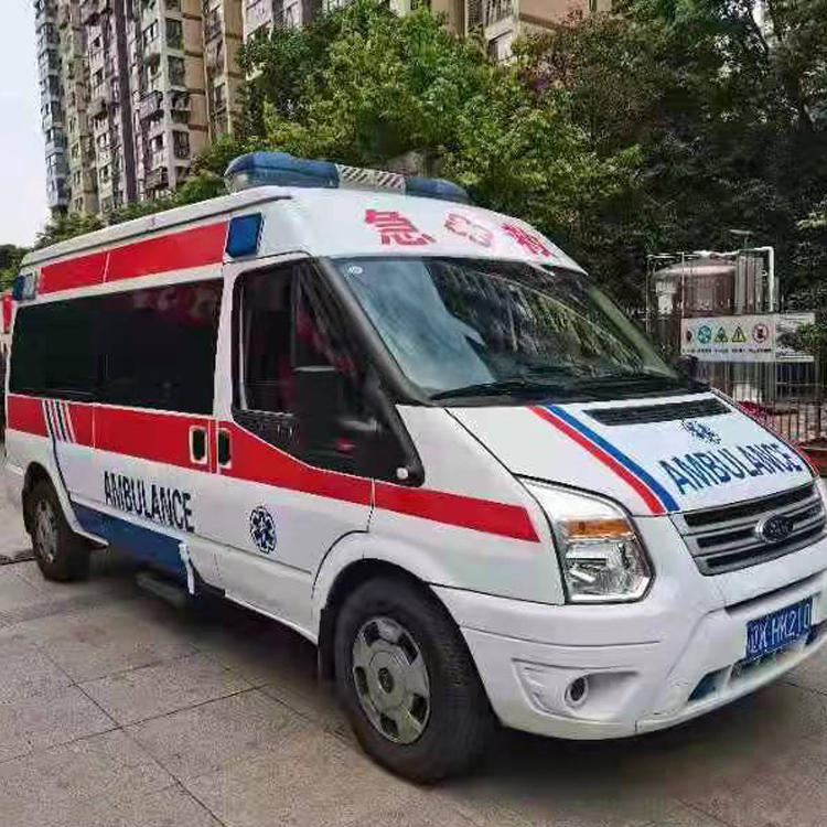 玉林长途救护车护送病人返乡
